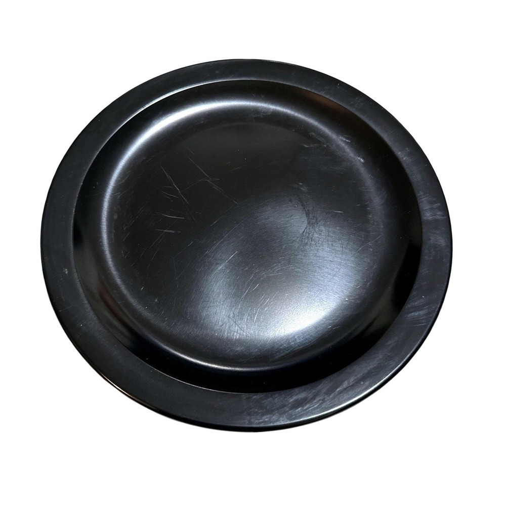 Vintage‎ Texas Ware Black Melamine Dinner Plate 10 Inch MCM Melmac USA 118